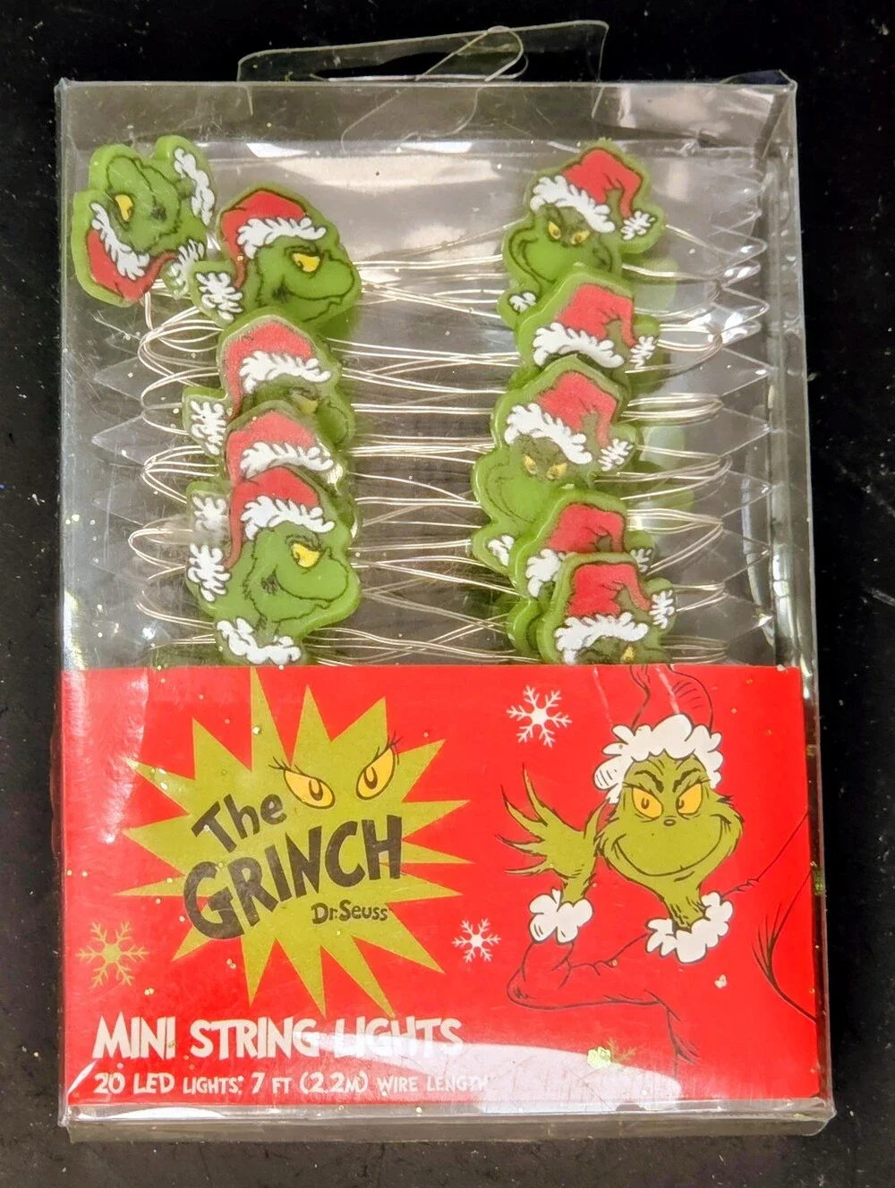 Dr Seuss The Grinch Who Stole Christmas 20 Count LED Micro String Light Set